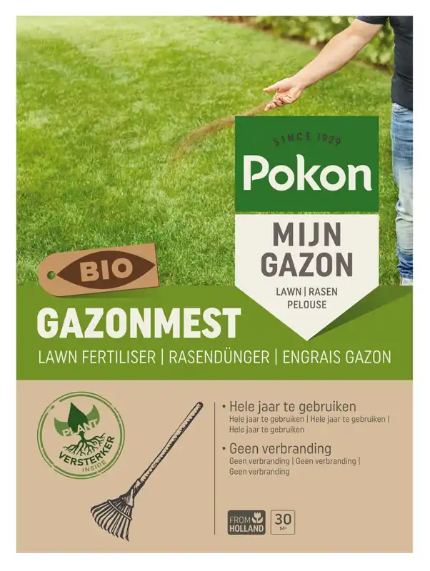 Pokon Bio Gazonmest 1kg voor 15m² | Expreslevering