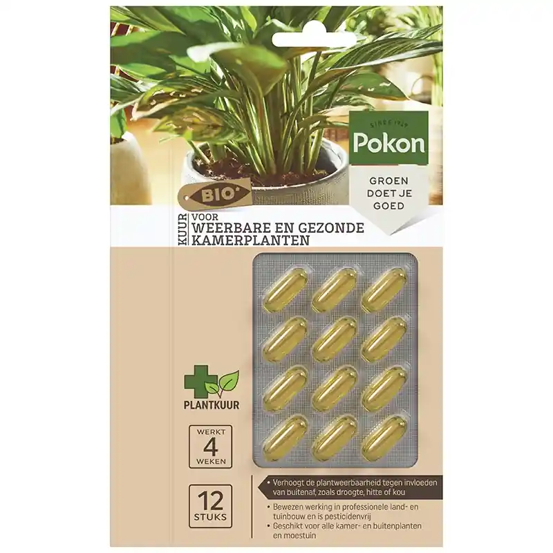 Speciale aanbieding - Pokon Bio Kuur voor Weerbare en Gezonde Kamerplanten Capsules 12 stuks