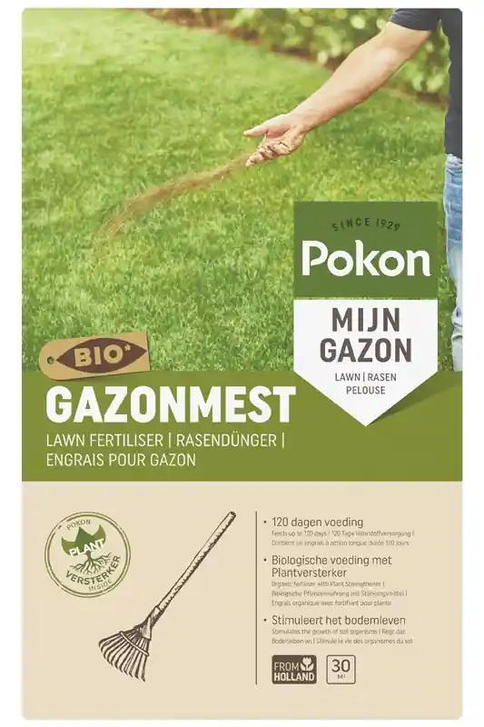 Pokon Bio Gazonmest 2kg voor 30m² | Nog maar een paar beschikbaar