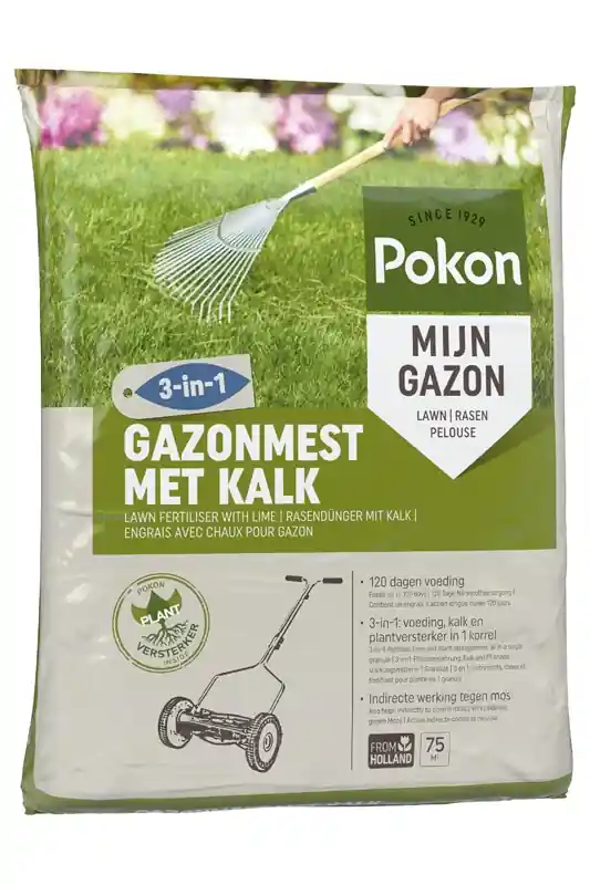 Goed beoordeeld | Pokon Gazonmest met Kalk 5kg voor 75m²