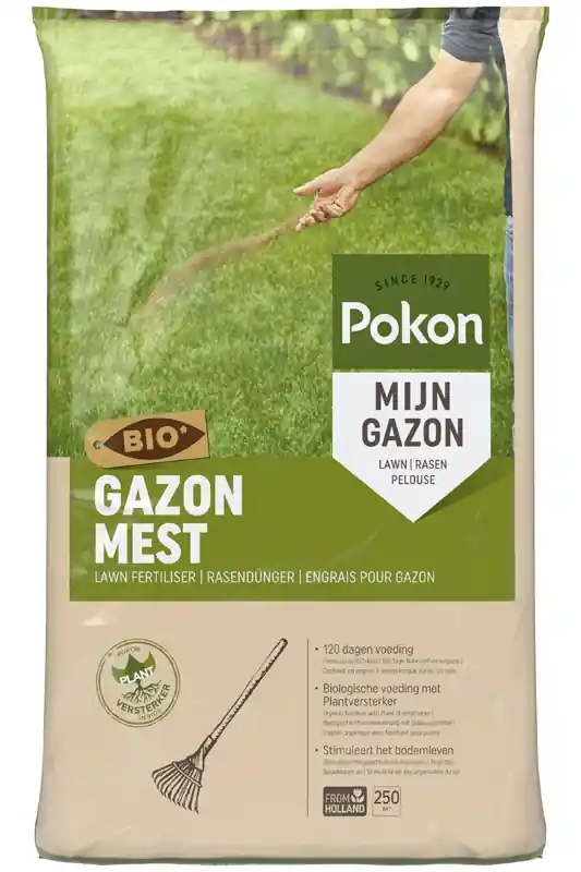 Pokon Bio Gazonmest 16,8kg voor 250m² - Uitverkoop
