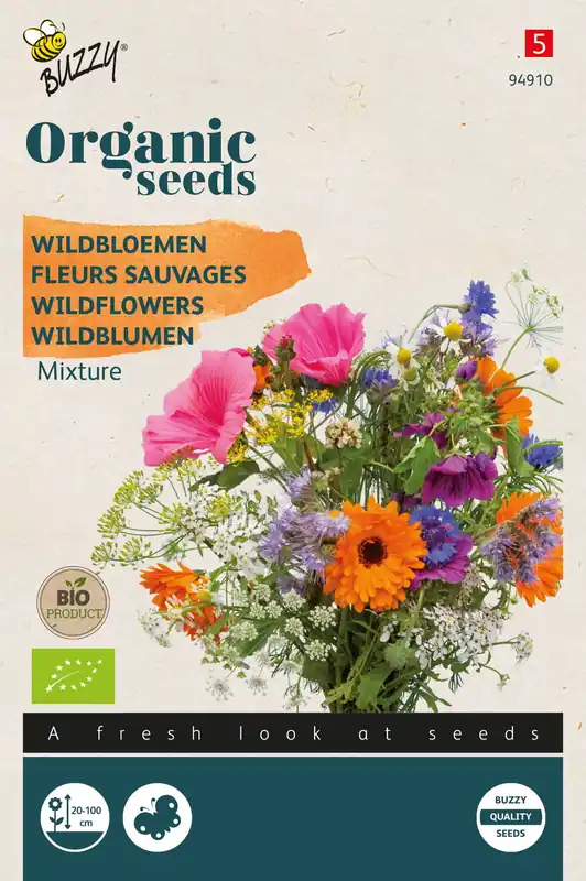 Pak je kans | Buzzy® Organic Wildbloemen mengsel (BIO)