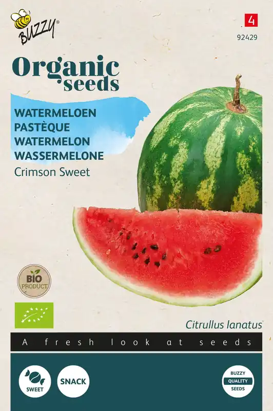 Buzzy® Organic Watermeloen Crimson Sweet (BIO) - Meest verkocht