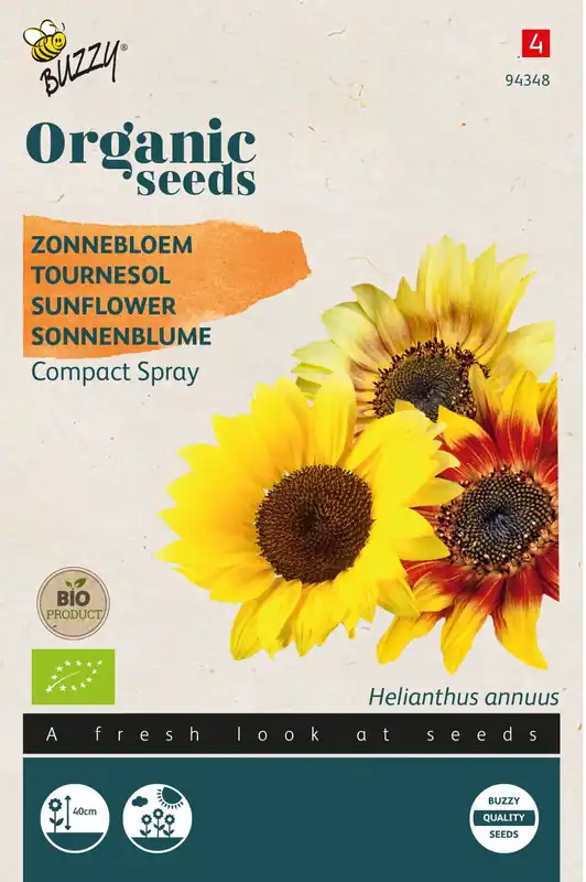Buzzy® Organic Helianthus, Zonnebloem Compact Spray(BIO) | Lage prijs