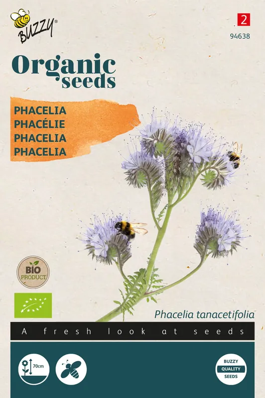 Buzzy® Organic Phacelia, Bijenvoer (BIO) - Outlet