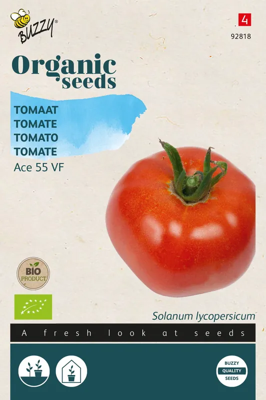 Buzzy® Organic Tomaten Ace 55 VF (BIO) - Prijs verlaagd