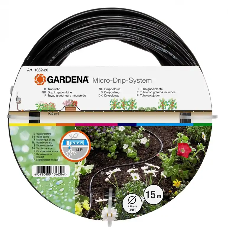 Gardena Druppelbuis 4.6mm 15m | Actieprijs