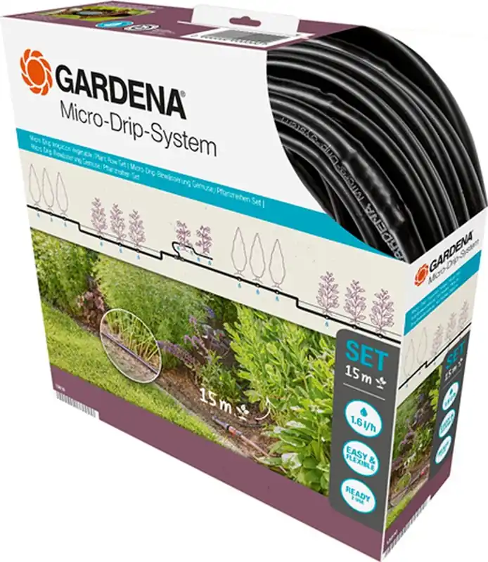 Gardena Micro-Drip System start set gewassen en plantenrij | Online bestellen