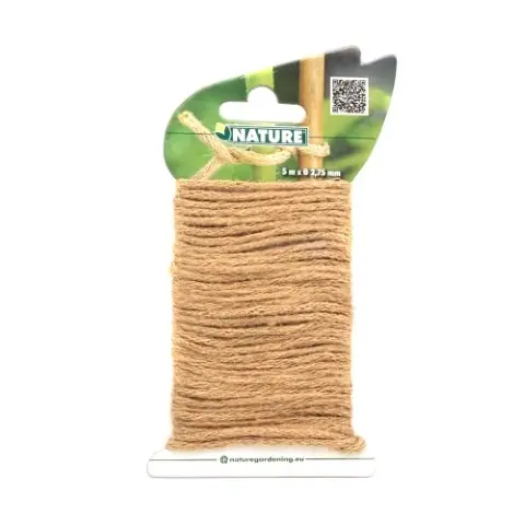 Nature bindtouw Jute naturel ijzeren kern 5m | Nieuw binnengekomen