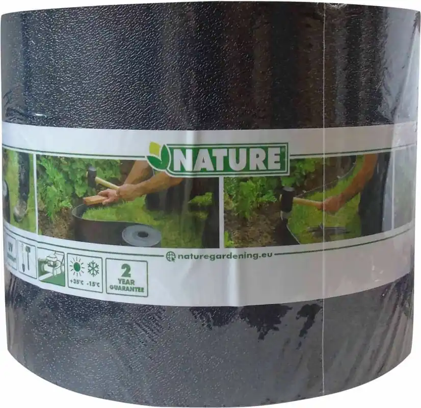 Nature Borderrand zwart h15 x 10m - dikte 3mm - Bestseller