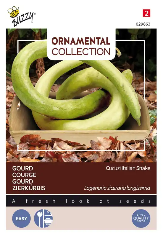 Buzzy® Ornamental Gourd Italian Snake - Expreslevering