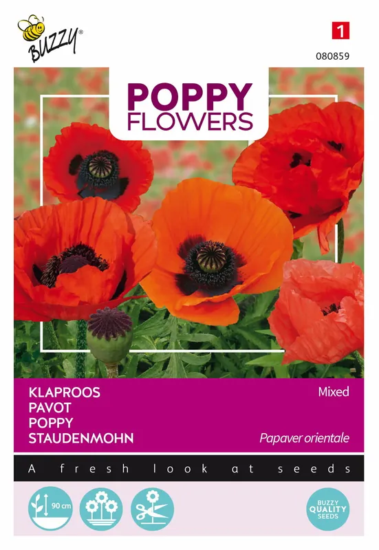 Alleen deze week | Buzzy® Poppy Flowers, Oosterse klaproos gemengd