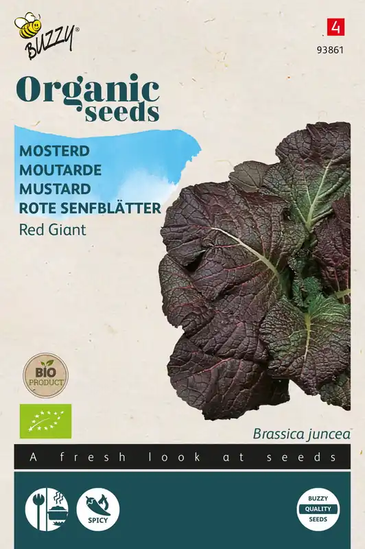Buzzy® Organic Mosterd Red Giant (BIO) | Verlaagde prijs