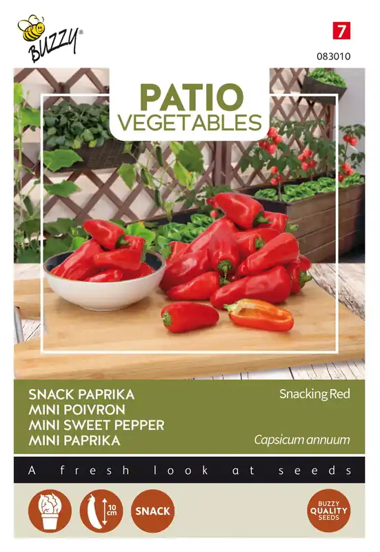 Buzzy® Patio Veggies, Paprika Snacking Red | Topprijs