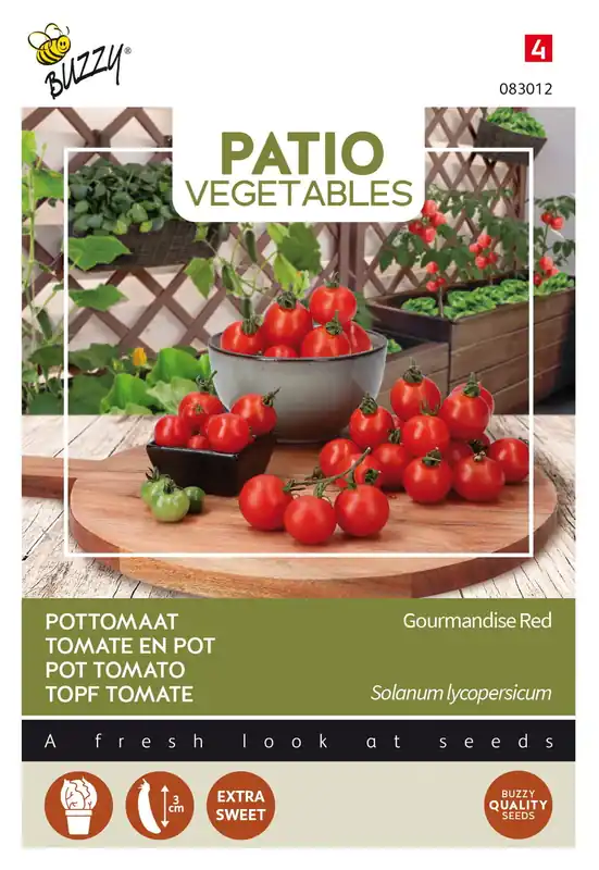 Buzzy® Patio Veggies, Tomaat Gourmandise Red | Rechtstreeks uit de fabriek