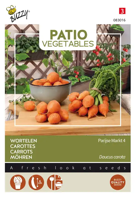 Populair bij klanten | Buzzy® Patio Veggies, Wortel Parijse Markt