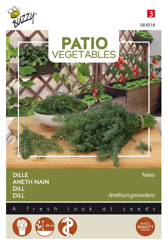 Buzzy® Patio Veggies, Dille nano - Favoriet van klanten