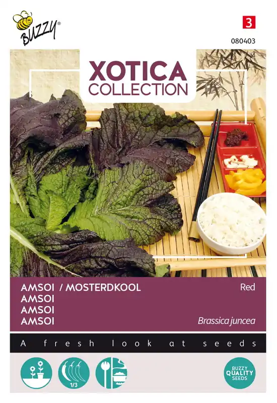 Buzzy® Xotica Rode Amsoi of Mosterdkool | Scherpe prijs