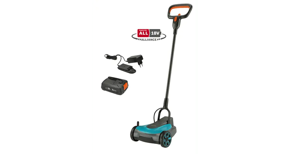 Net binnen | Gardena accugrasmaaier HandyMower 22/18v P4A set