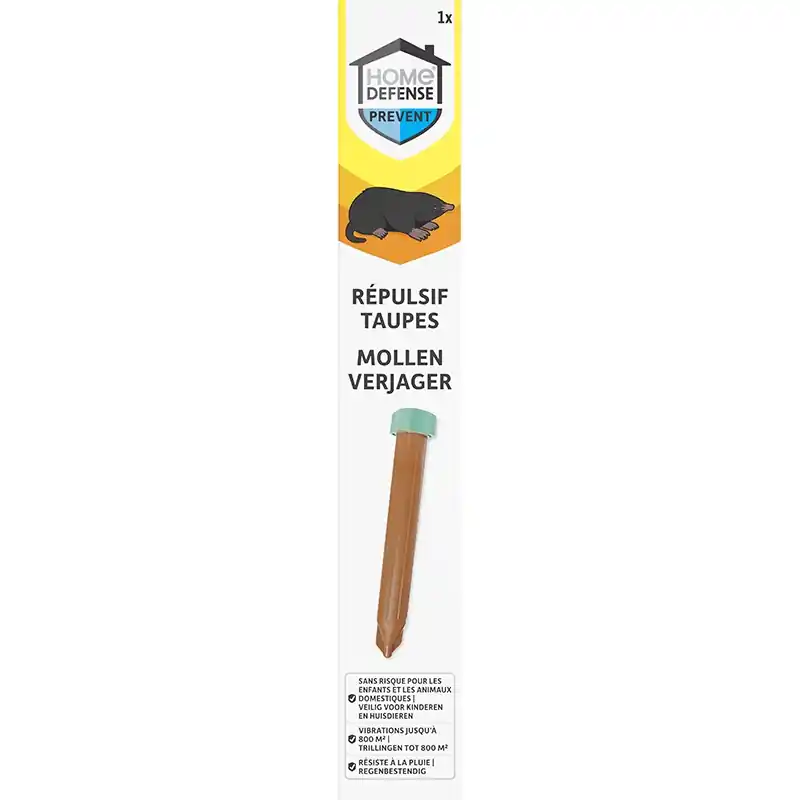 Klaar voor verzending - HOME DEFENSE® Mollenverjager en Woelmuizenverjager 800m²