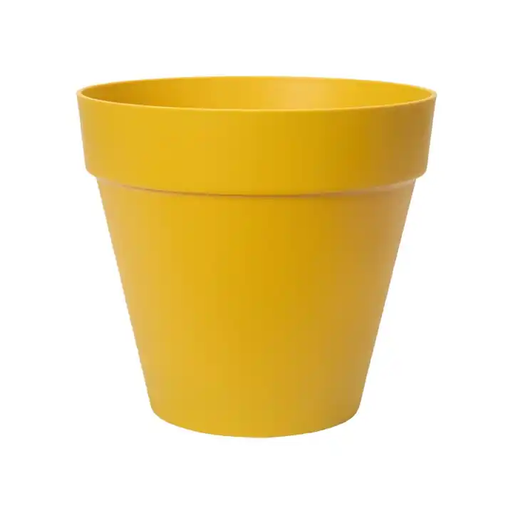 Bestelbaar | Elho Loft Urban Rond Wielen oker 40cm