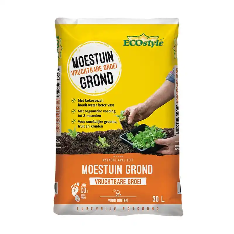 Nu beschikbaar | Ecostyle Moestuin Grond 30 ltr
