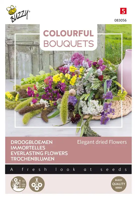 Topprijs - Buzzy® Colourful Bouquets, Elegant dried flowers