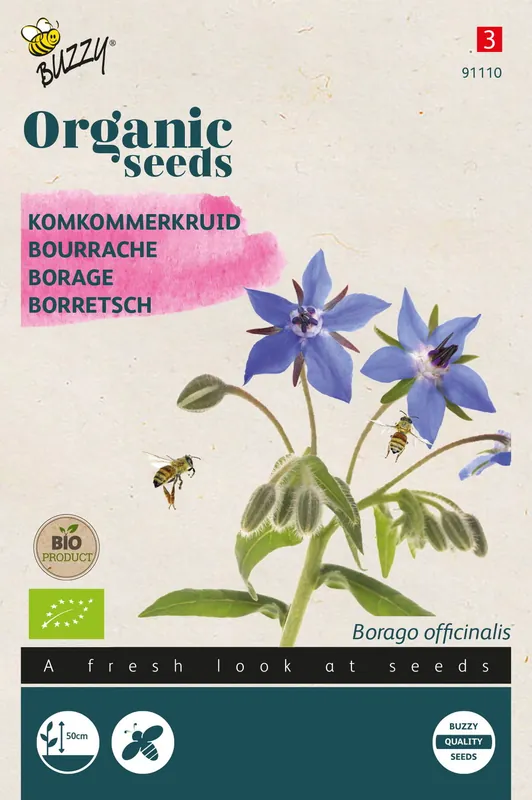 Nu beschikbaar | Buzzy® Organic Komkommerkruid (BIO)