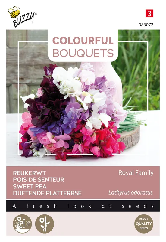Pak je kans | Buzzy® Colourful Bouquets, Royal Family (lathyrus)