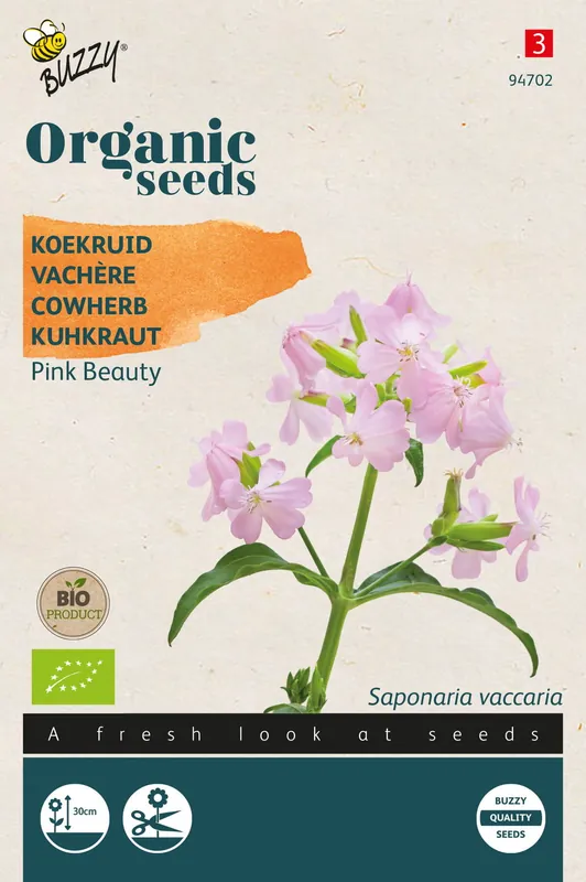 Buzzy® Organic Saponaria, Koekruid Pink Beauty (BIO) | Nieuw binnen