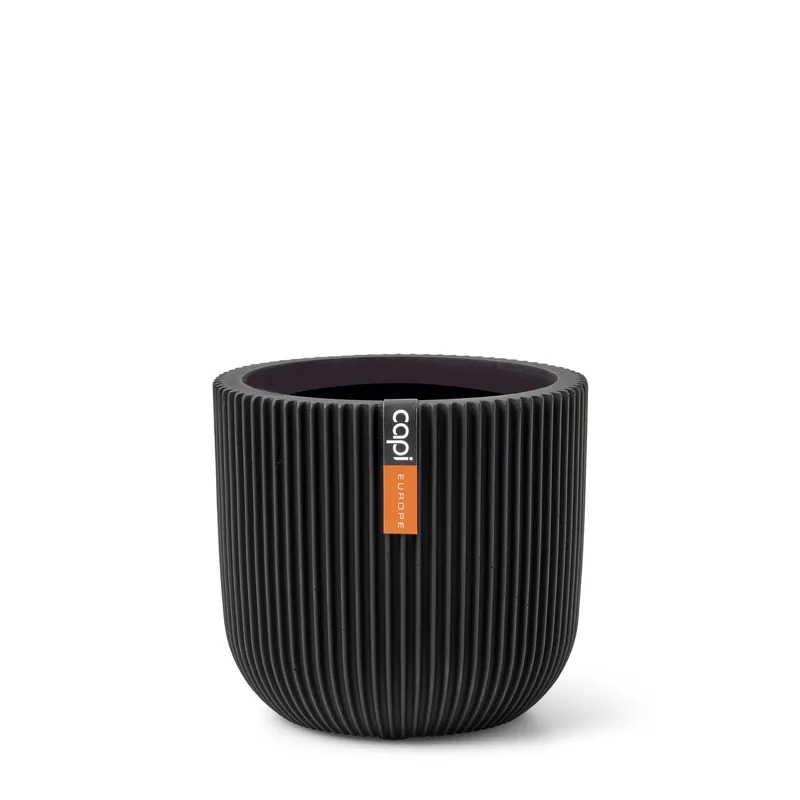 Favoriet van klanten - CAPI POT Planter ball Groove 14x13 black