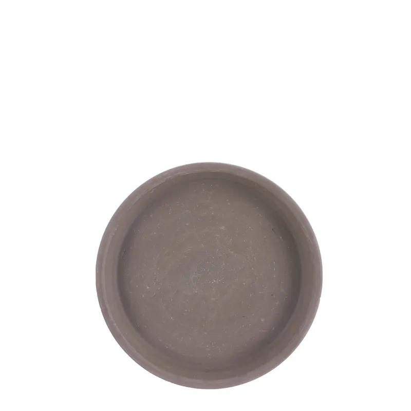 Verlaagde prijs - Mica Stan bord rond grijs basalt D20,5cm