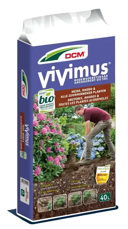Online bestellen - DCM Vivimus® Heide, Rhodo & alle Zuurminnende Planten 40 L Bodemverbeteraar