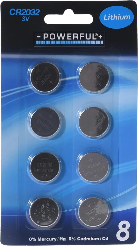 H&S BATTERIJEN KNOOPCEL CR2032 8ST - Actieprijs