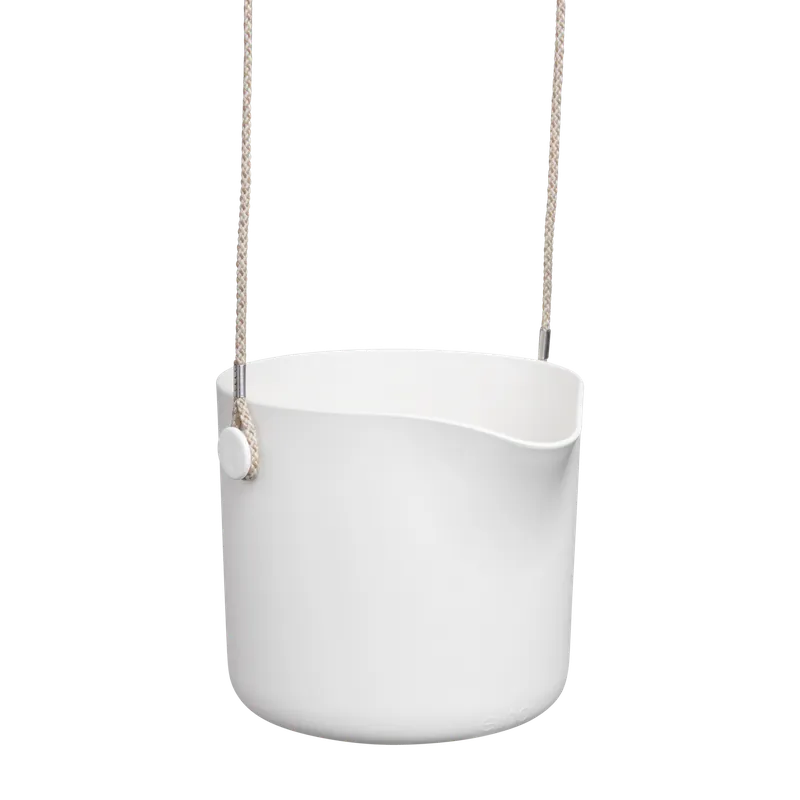 Nieuw in de shop | Elho B.for Swing 18 - Bloempot - Kleur Wit - Binnen - Ø 18 x H 16.5 cm
