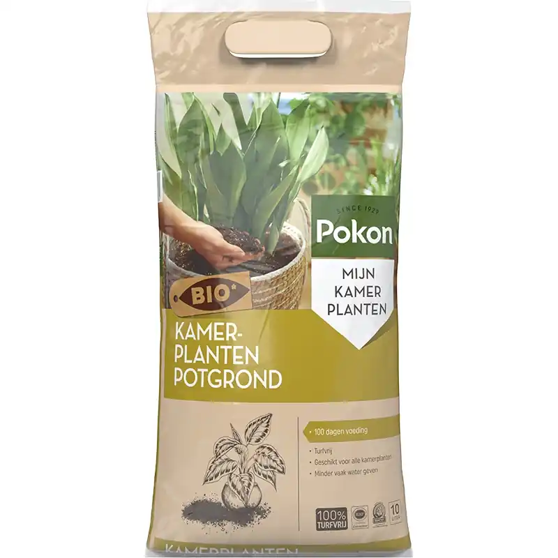 Professionele kwaliteit | Pokon Bio Turfvrije Kamerplanten Potgrond 10L