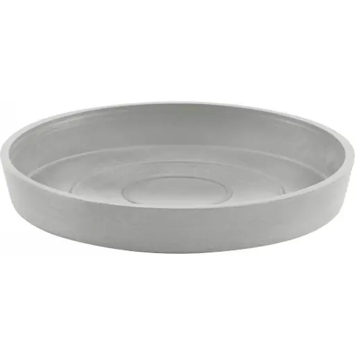 Nog enkele stuks - Ecopots Schotel Round 20 White Grey