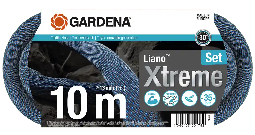 Gardena Textielslang liano Xtreme 10m set Ø13mm - Nu beschikbaar