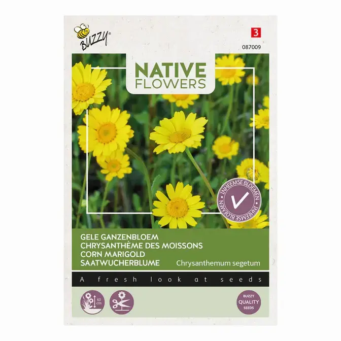 Buzzy Inheemse gele ganzenbloem 0.25g | Nog maar een paar beschikbaar