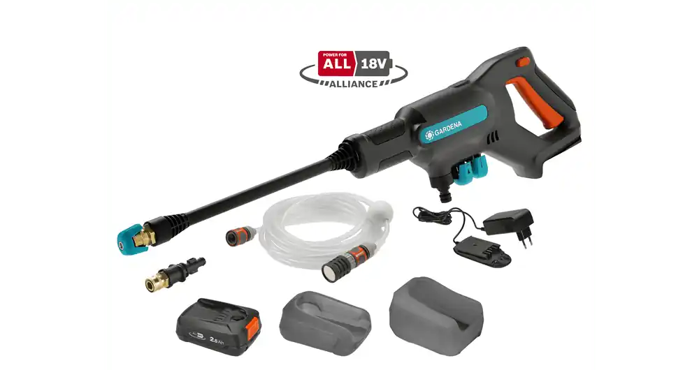 Gardena accu medium drukreiniger aquaclean 24/18v set - Sale