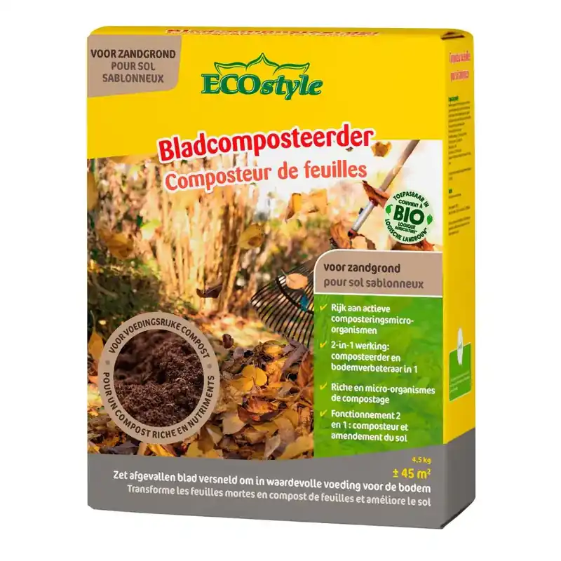 Ecostyle Bladcomposteerder zandgrond 4.5kg | Alleen deze week
