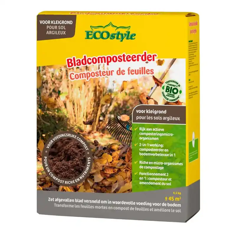 Topdeal | Ecostyle Bladcomposteerder kleigrond 4.5 kg