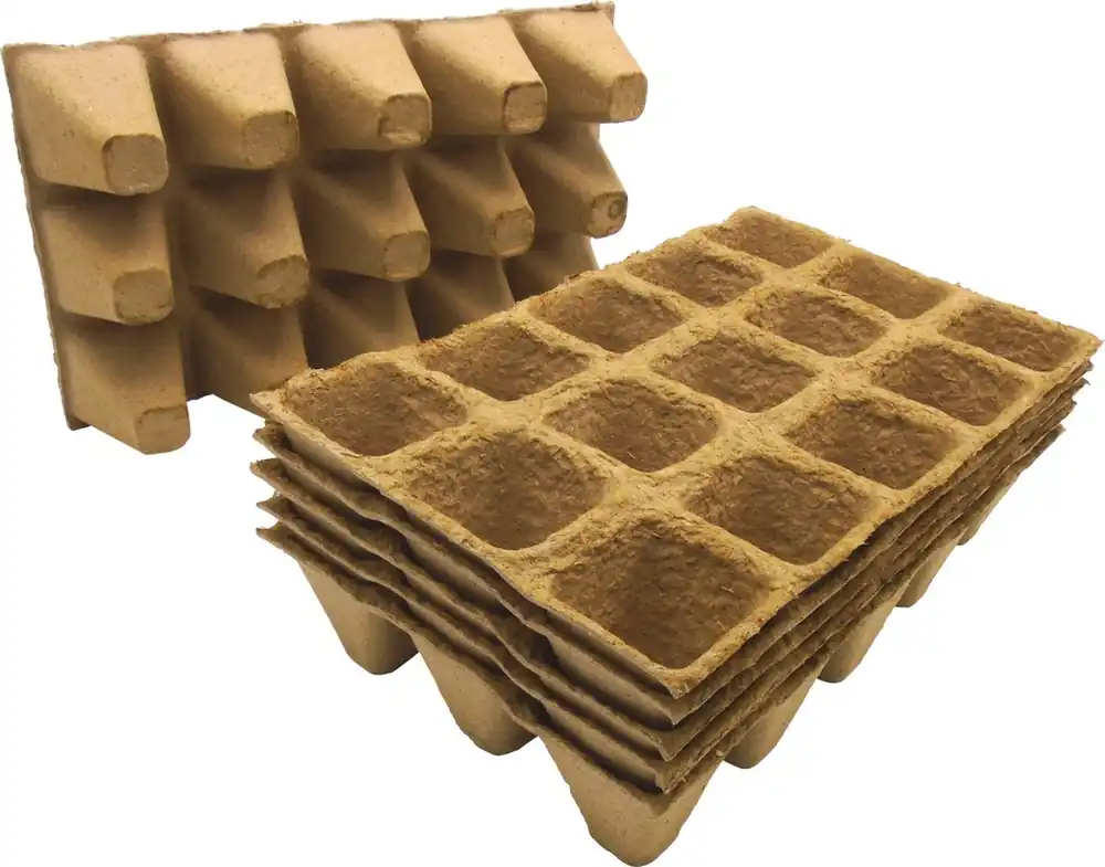 Eenvoudig retourneren - Nature Biopottrays h5x4x4cm - 6 stuks