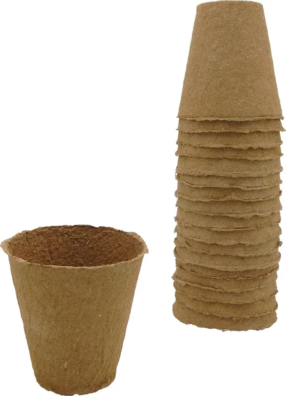 Bestel vandaag | Nature Biopotjes H8,5 x Ø8cm 18 stuks