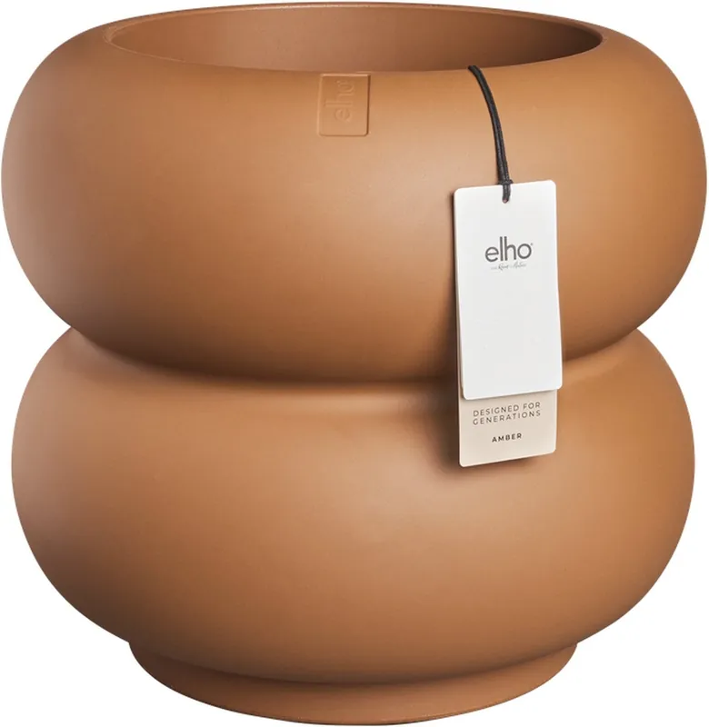 Opruiming | Elho Amber Roll Low 43 - Ø 43 x H 40 cm - Binnen en Buiten - 100% gerecycled