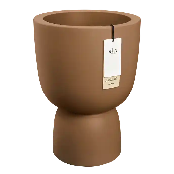 Klantfavoriet - Elho Amber Coupe Round 41 - - ø 41 x H 58 cm - Binnen en Buiten - 100% gerecycled