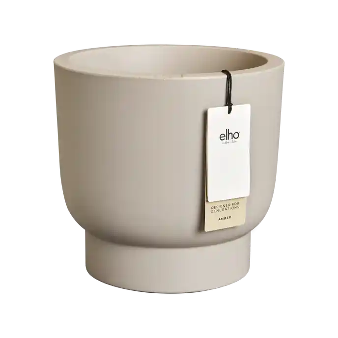 Elho Amber Grail 30 - - ø 30 x H 28 cm - Binnen en Buiten - 100% gerecycled - Nieuw gelanceerd