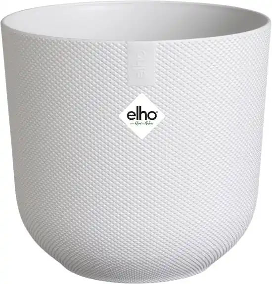 Bespaar meer - Elho Jazz Rond 35 - Wit - ø 35 x H 32 cm - Binnen - 100% gerecycled