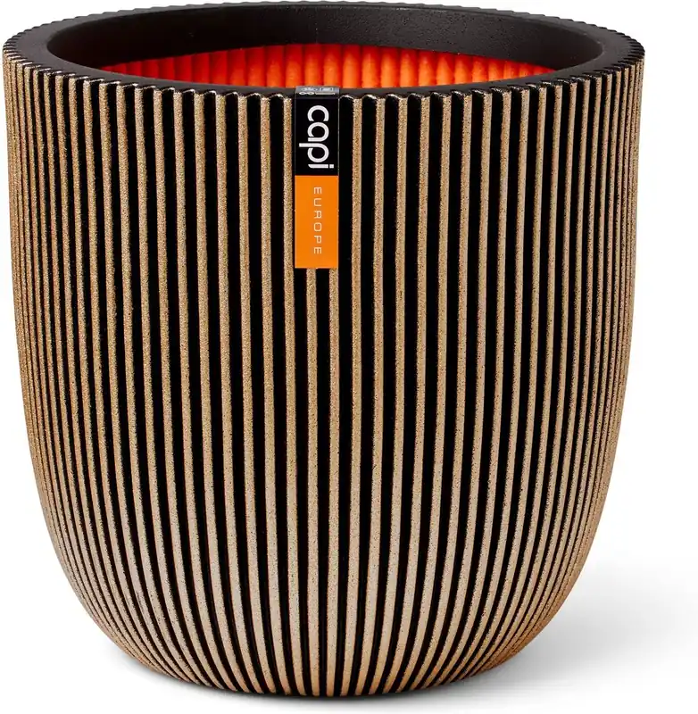 Capi Europe bloempot bol groove nl goud h41xb43 Ø 37 cm | Extra korting