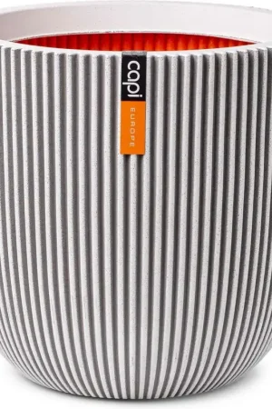 Aanbieding loopt bijna af | Capi Europe bloempot bol groove nl ivoor h35xb35 Ø 29-30 cm